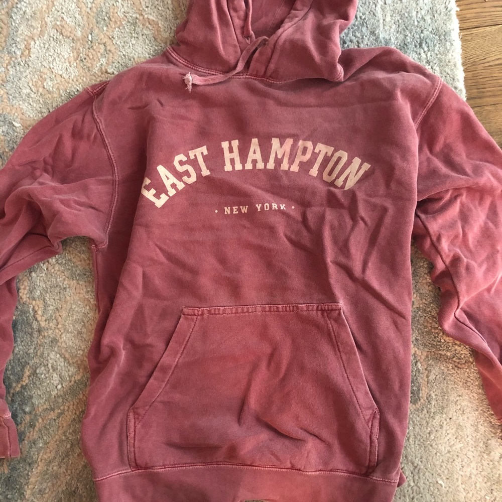 Red hoodie sweatshirt